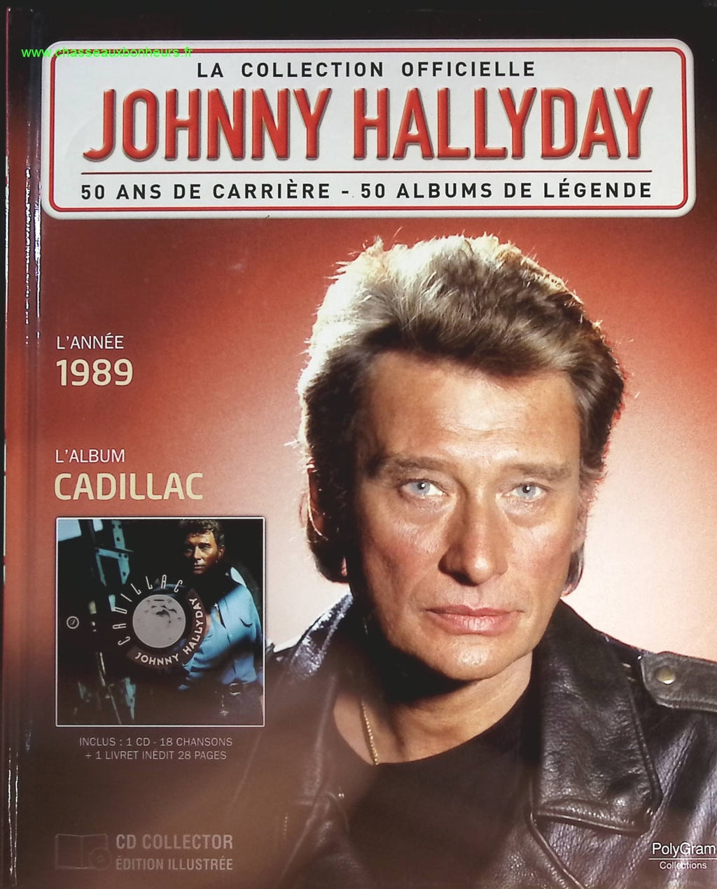 Cadillac 1989 - Collection Officielle édition illustrée - Johnny Hallyday - CD
