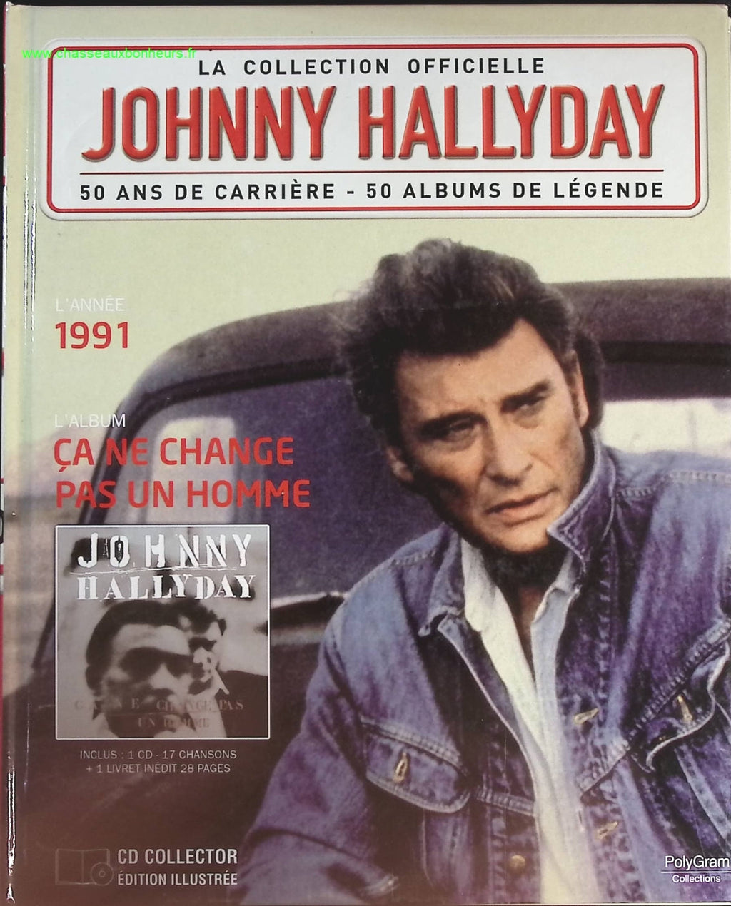 ça ne change pas un homme 1991 - Collection Officielle édition illustrée - Johnny Hallyday - CD