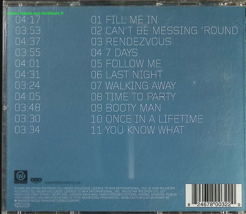 Born To Do It - Craig David - CD