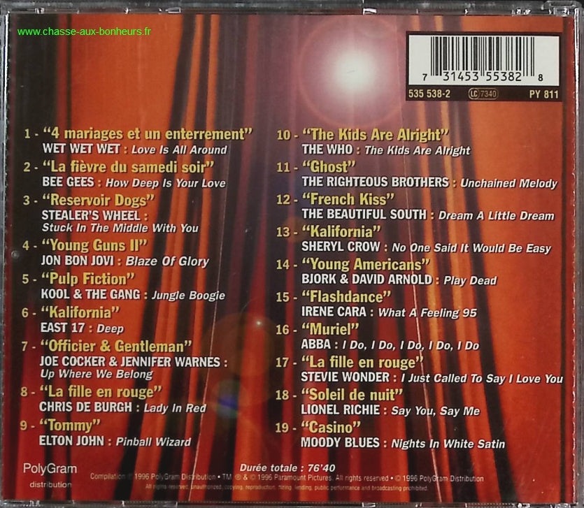 No. 1 Ciné - Bande originale de film - CD