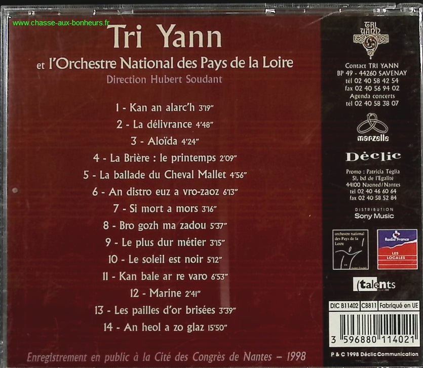 Tri Yann Et L'orchestre National Des Pays De La Loire - Tri Yann - CD