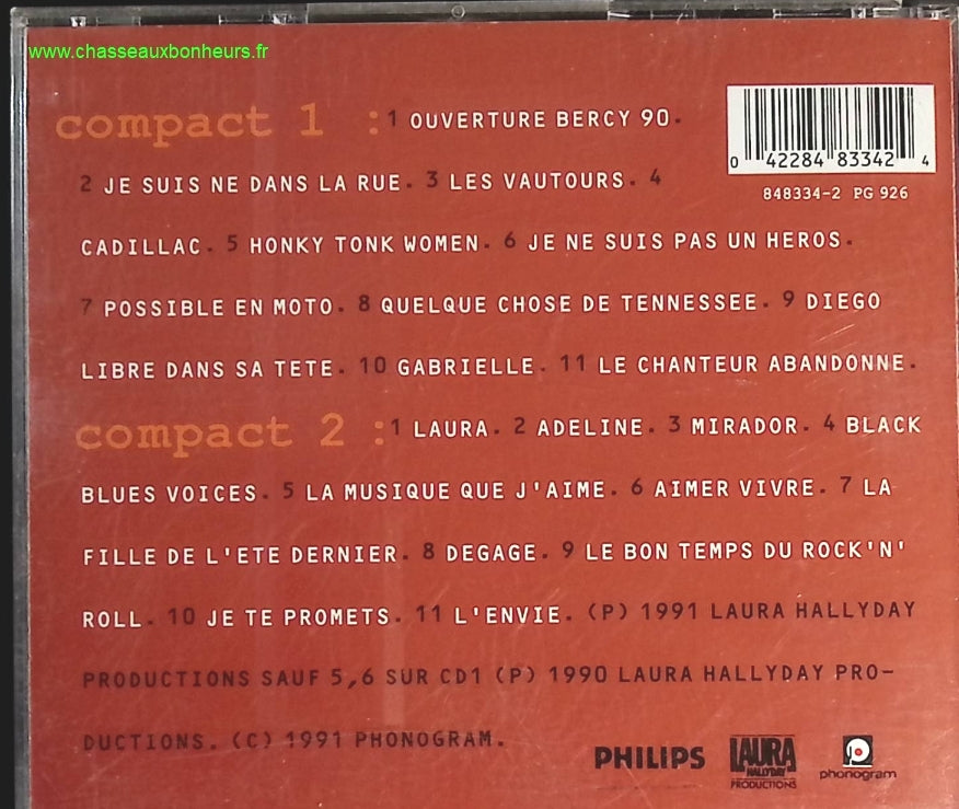 Dans la chaleur de Bercy - Johnny Hallyday - CD