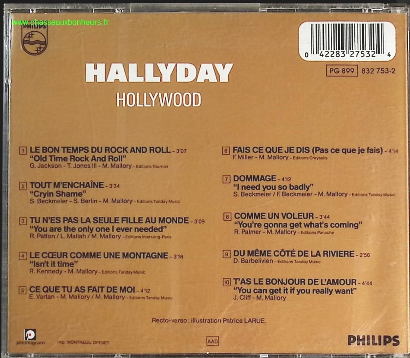 Hollywood - Johnny Hallyday - CD