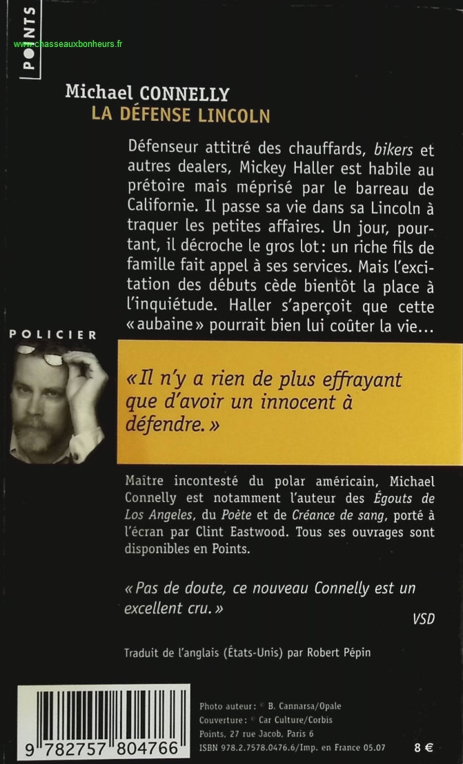 La défense Lincoln - Michael Connelly - livre