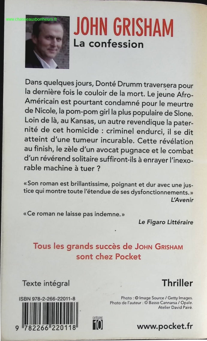 La confession - John Grisham - livre