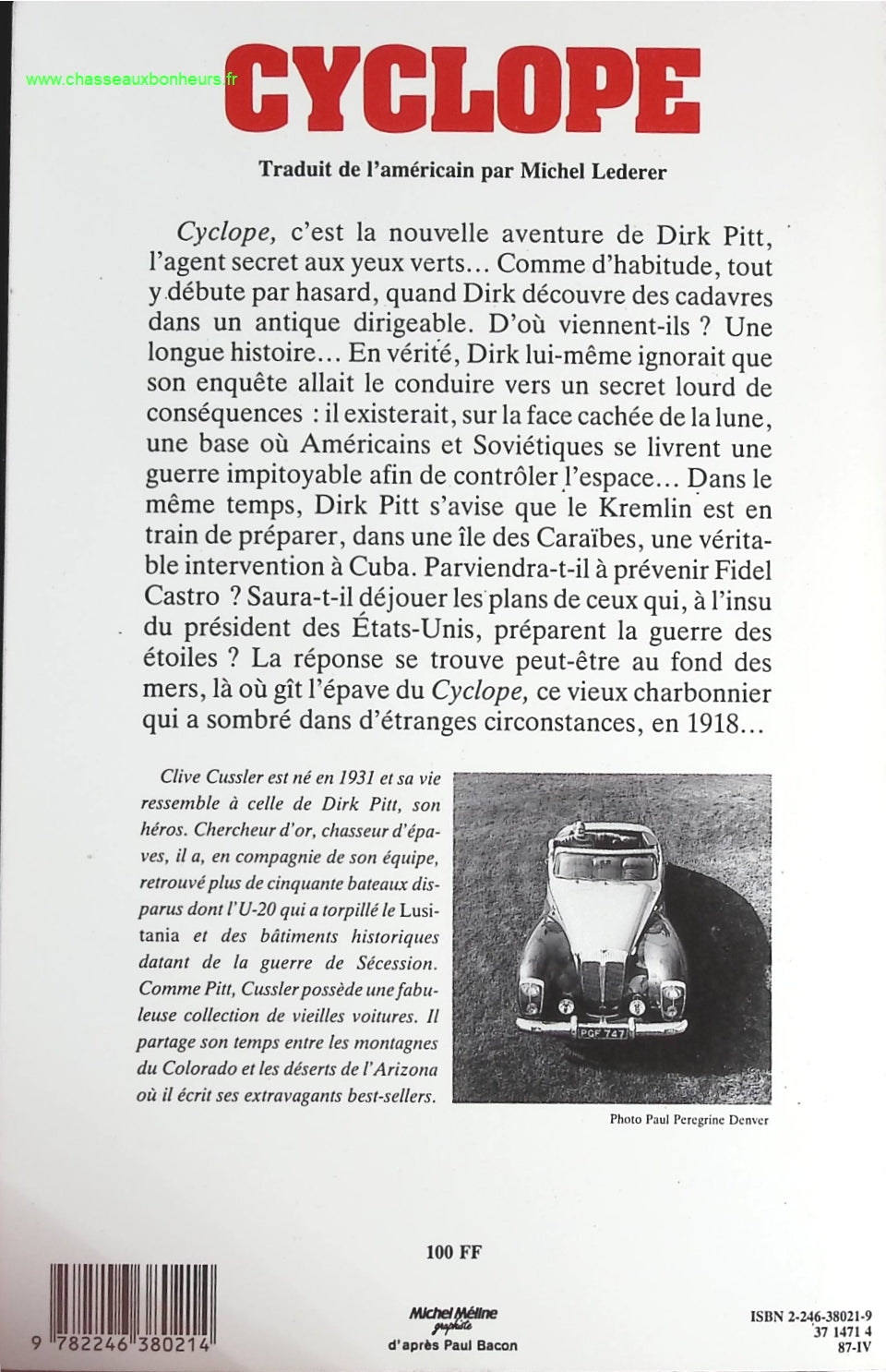 Cyclope - Clive Cussler - livre