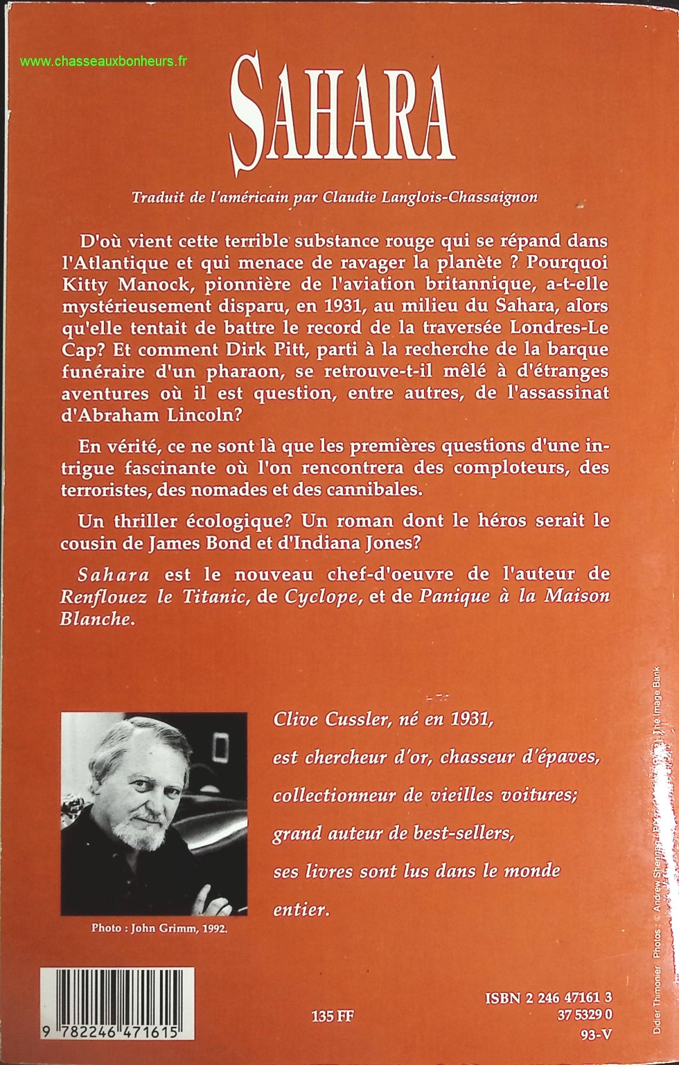 Sahara - Clive Cussler - livre