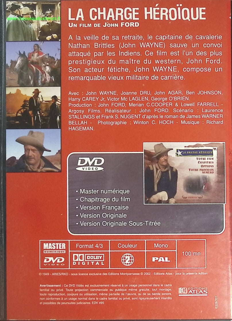 La Charge héroïque - John Wayne - DVD