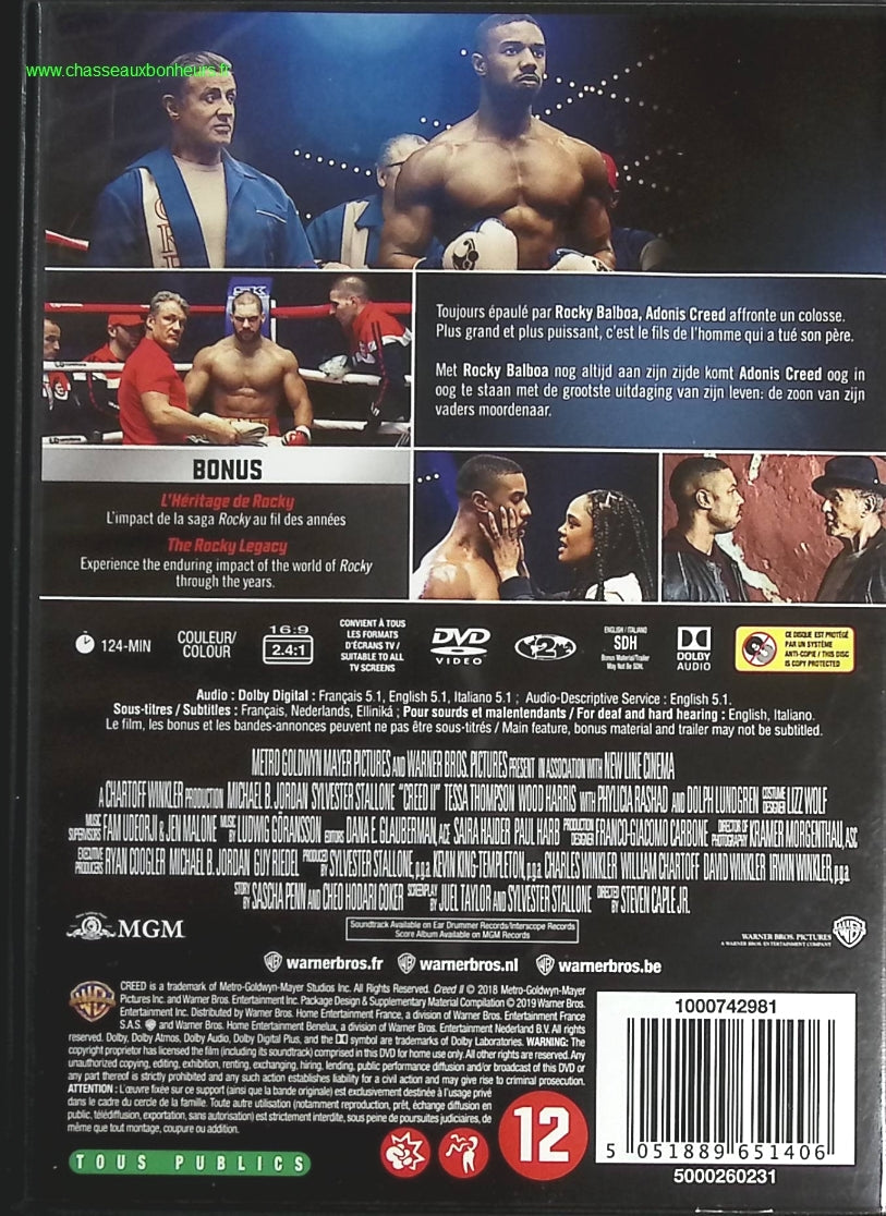 Creed II - Sylvester Stallone - DVD