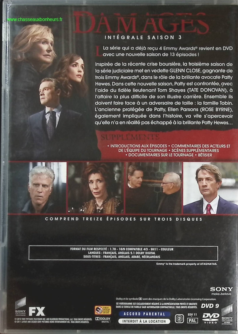 Damages - Saison 3 - DVD