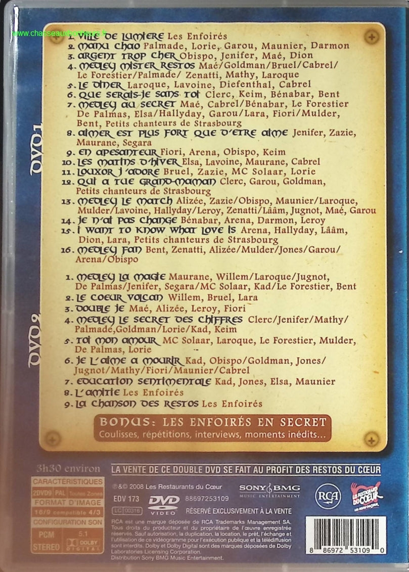 Les secrets des enfoirés - Les Enfoirés - DVD