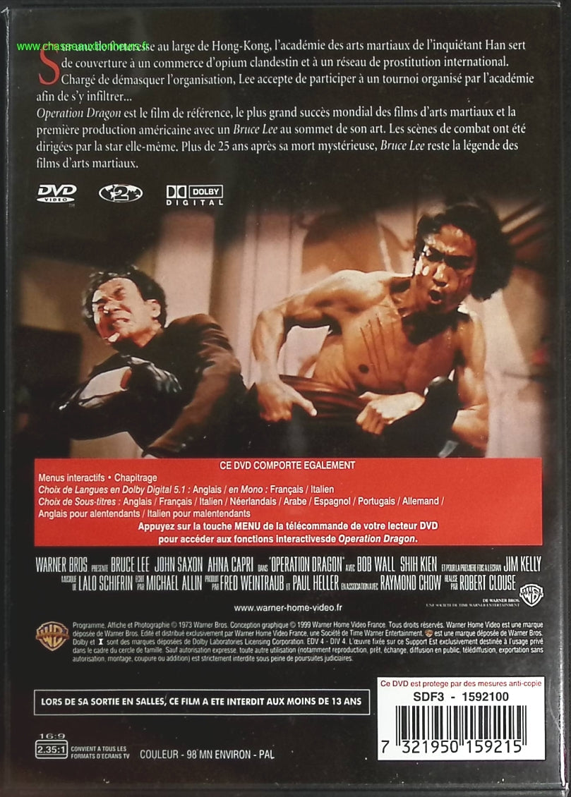 Opération dragon - Bruce Lee - DVD