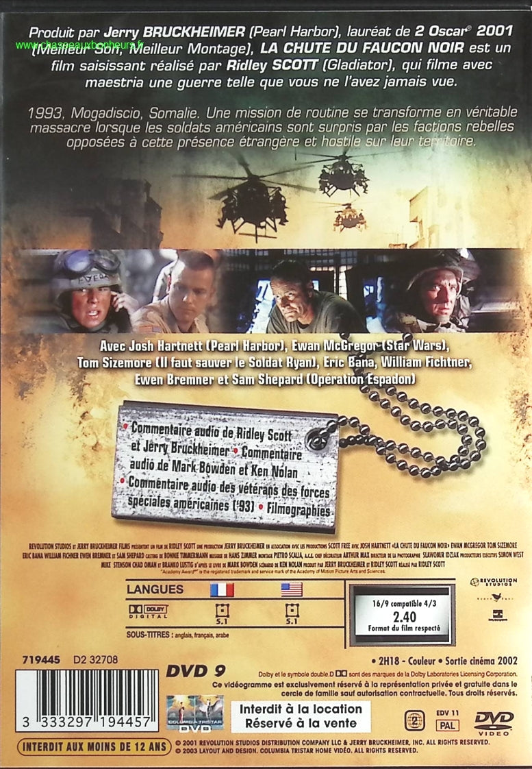 La Chute du Faucon Noir - Josh Hartnett - DVD