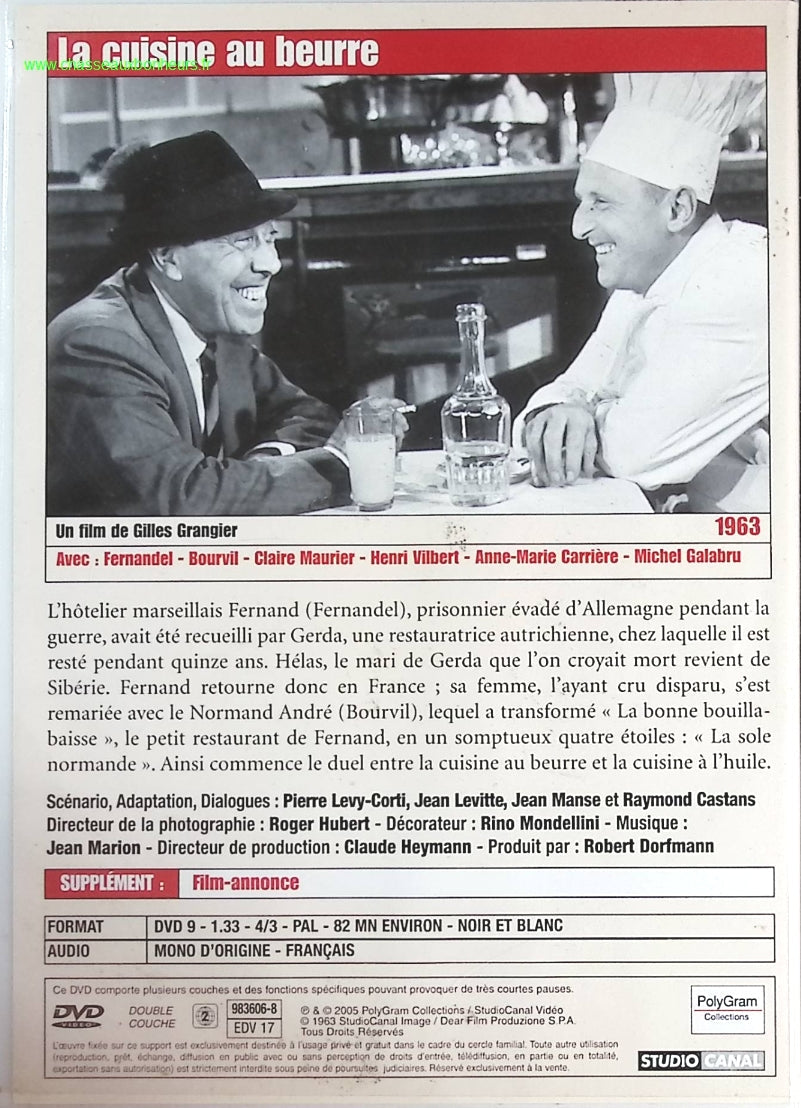 La cuisine au beurre - Fernandel - DVD