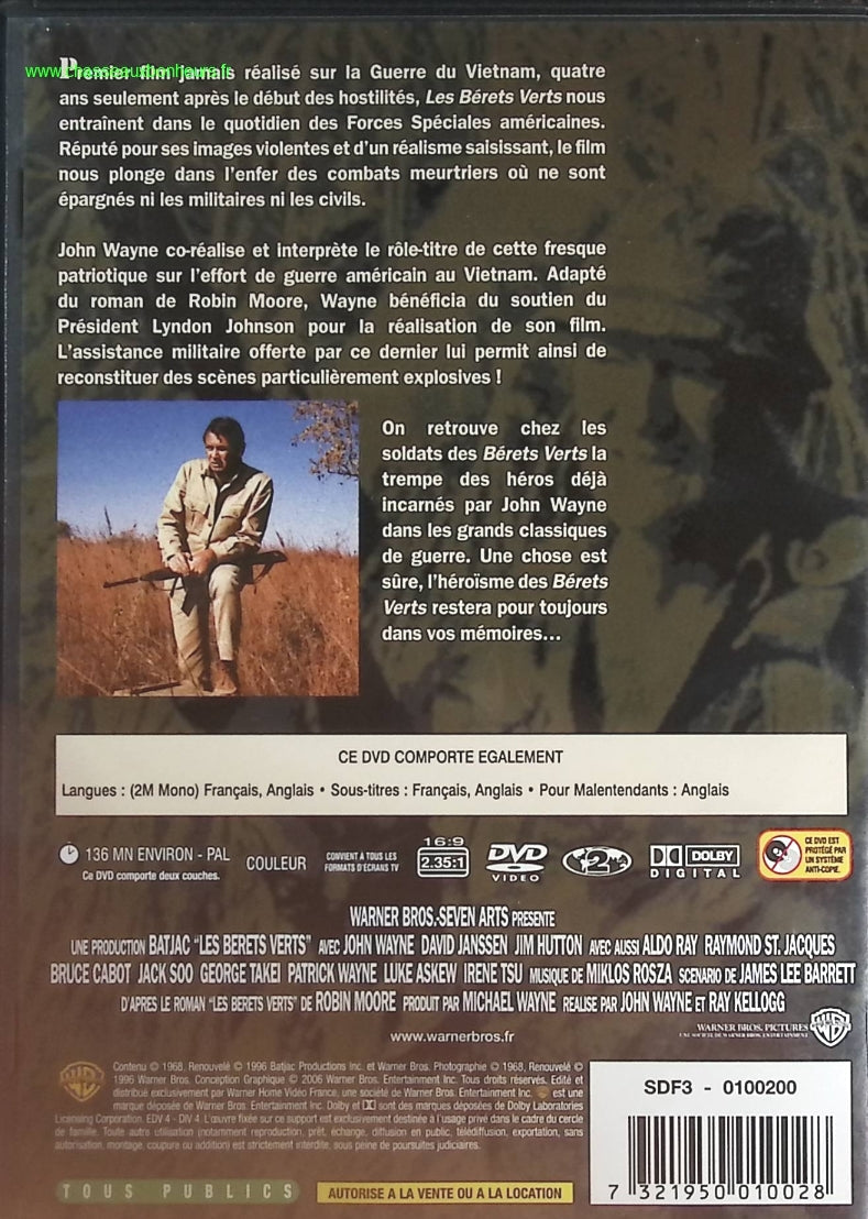 Les Bérets verts - John Wayne - DVD