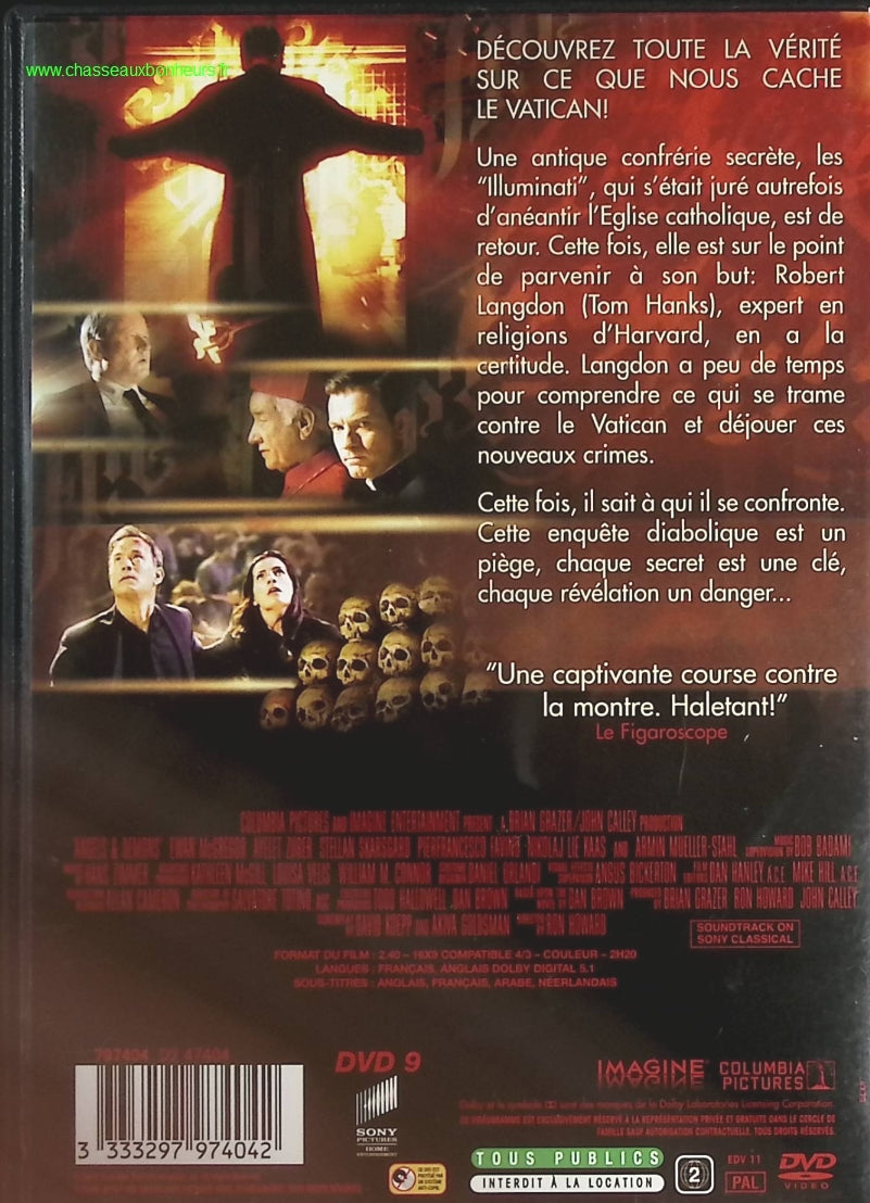 Anges & Démons - Version longue - Tom Hanks - DVD