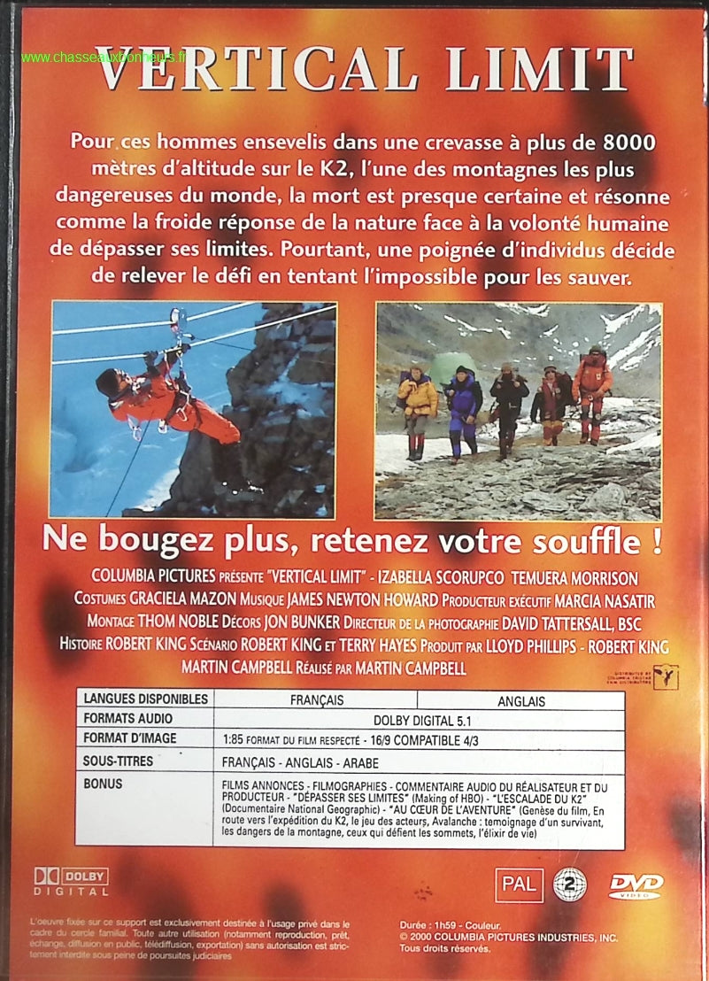 Vertical Limit - Chris O'Donnell - DVD
