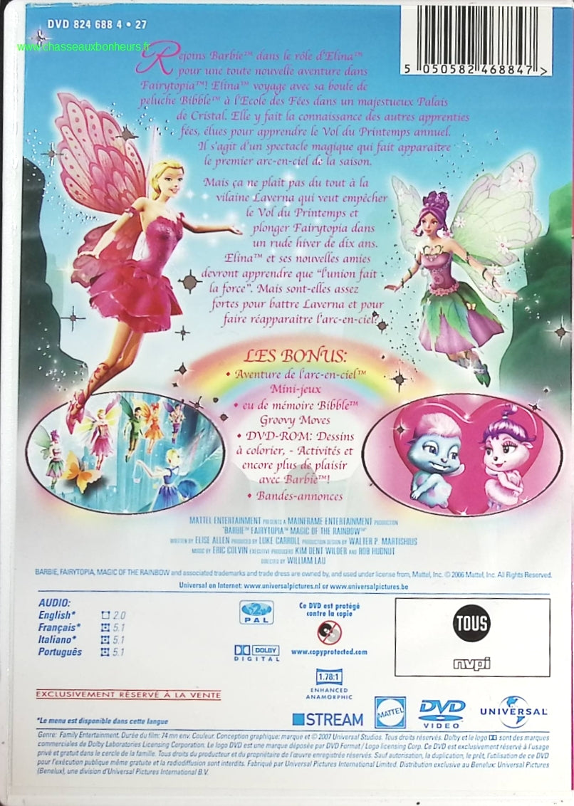 Barbie Fairytopia Magie L'Arc-En-Ciel - William Lau - DVD