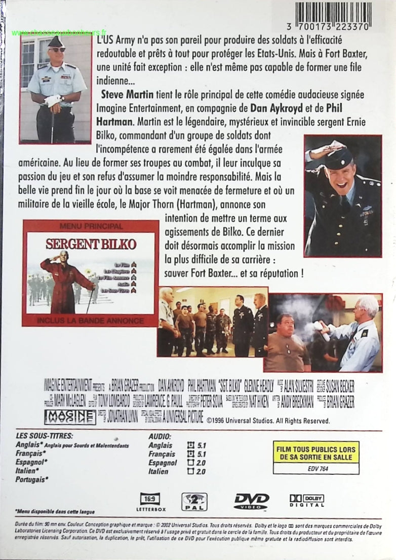Sergent bilko - Steve Martin - DVD