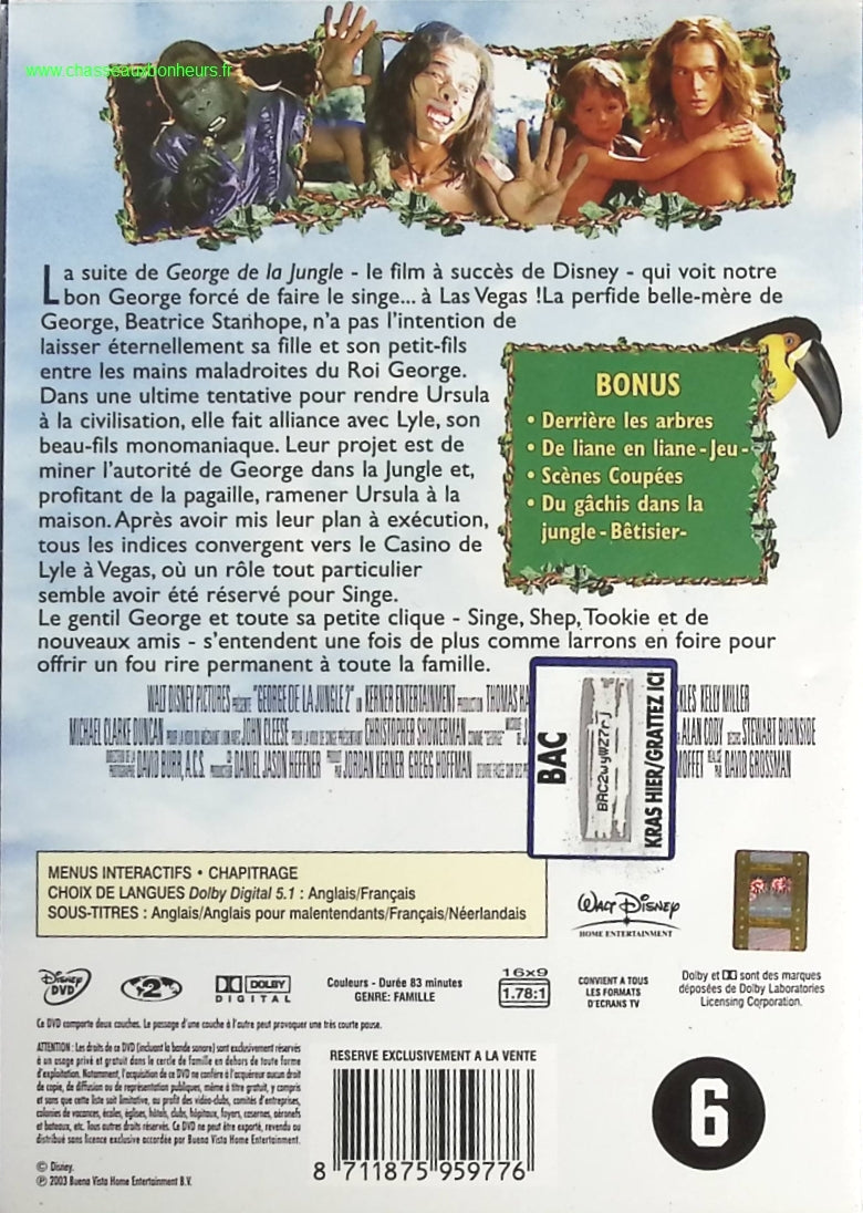 George de la jungle 2 - Christopher Showerman - DVD