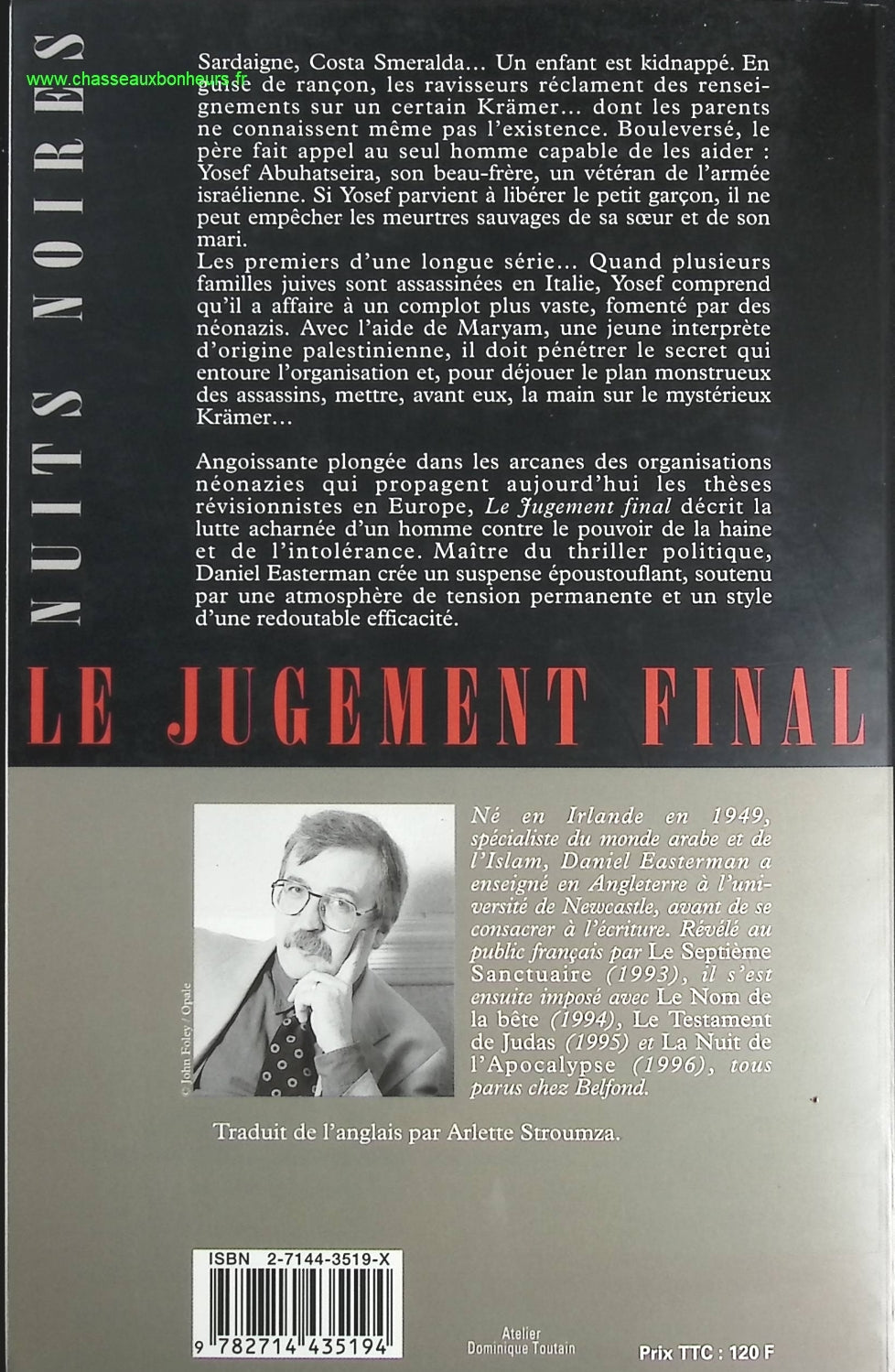 Le jugement final - Daniel Easterman - livre