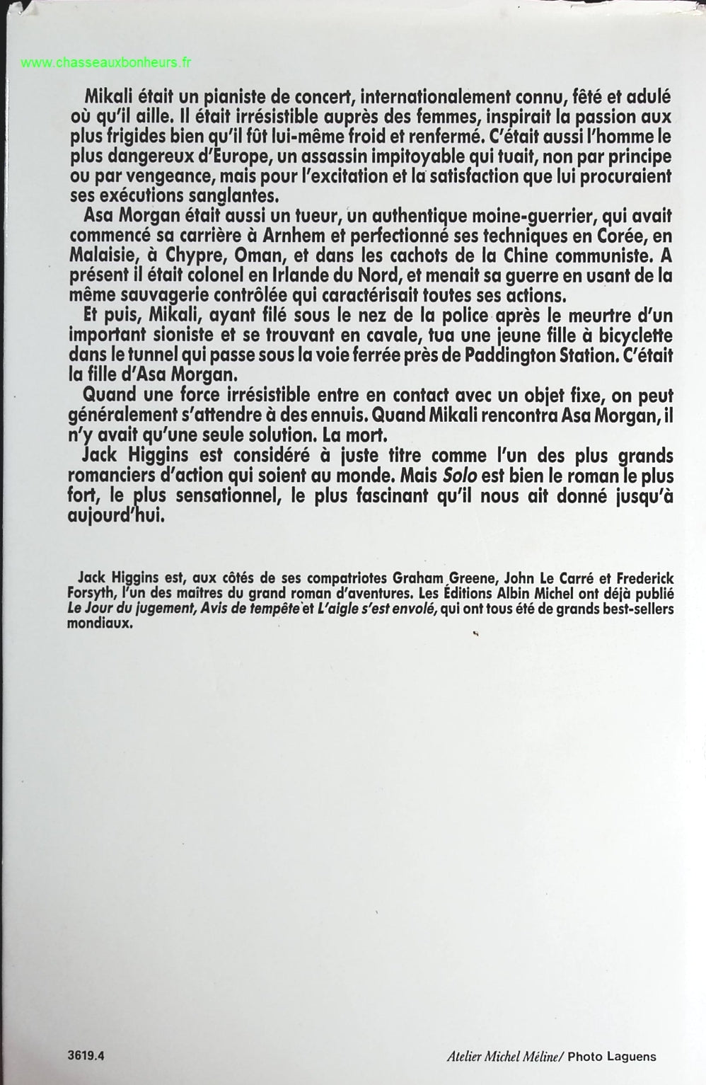 Solo - Jack Higgins - livre