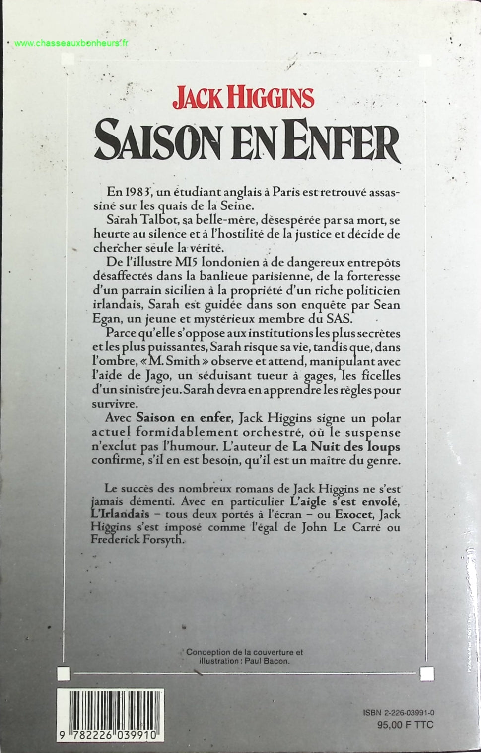 Saison en enfer - Jack Higgins - livre