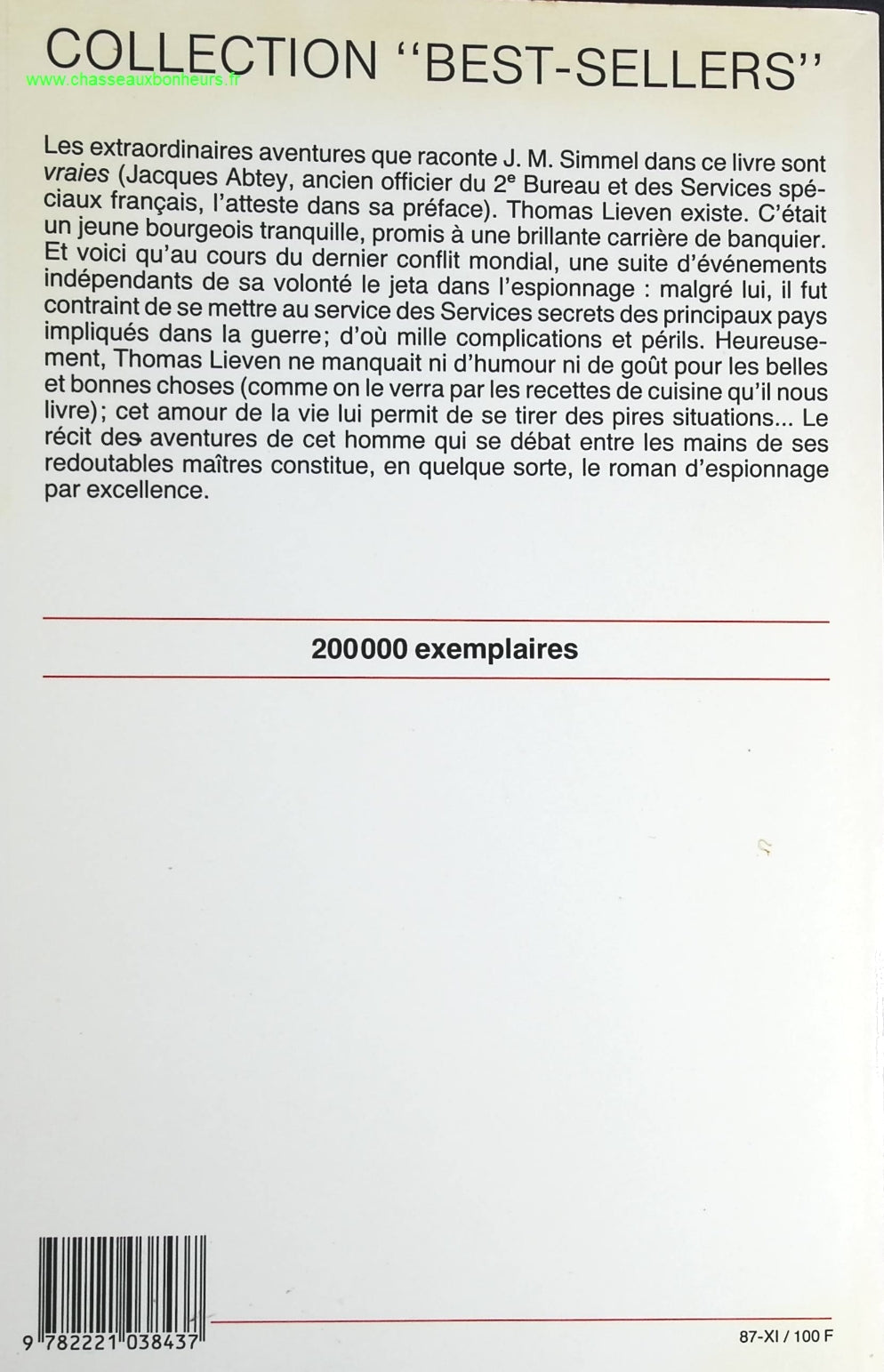 On n'a pas toujours du caviar - Johannes Mario Simmel - livre