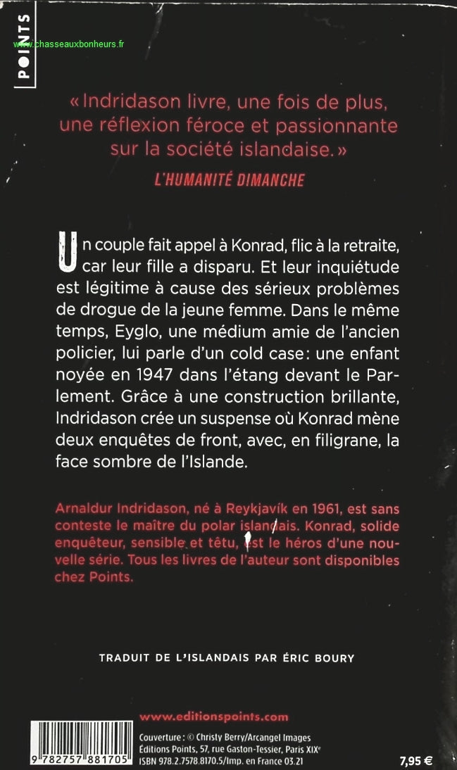 Les Fantômes de Reykjavik - Arnaldur Indridason - livre