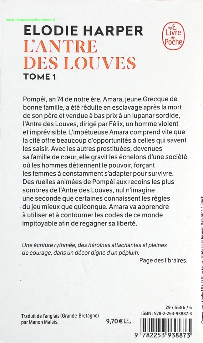 L'Antre des louves - Elodie Harper - livre