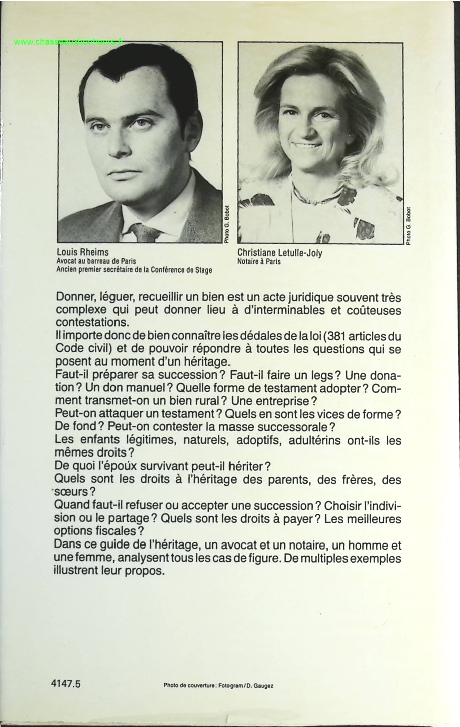 Guide de l'héritage - Louis Rheims - livre