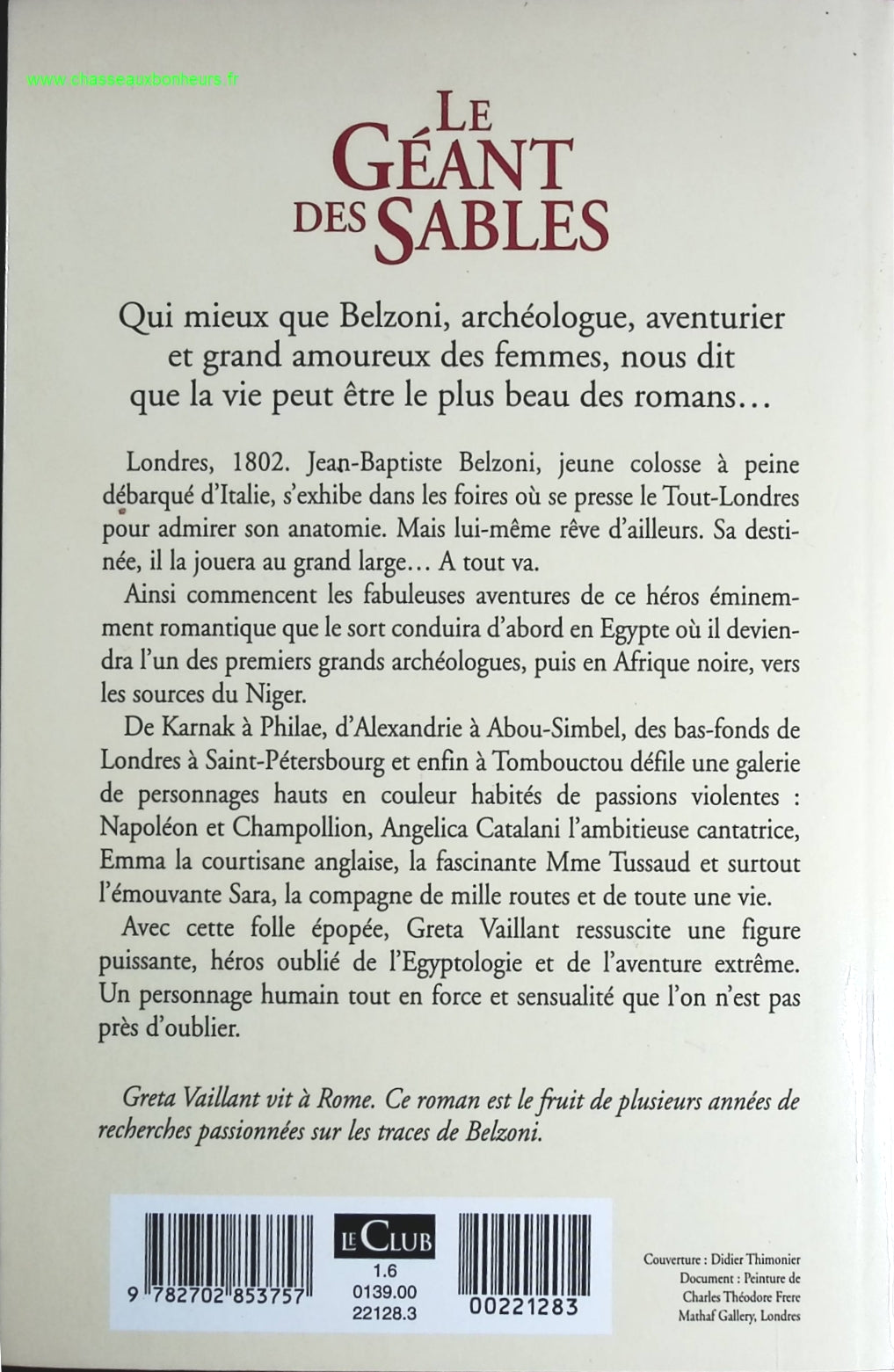 Le géant des sables - Greta Vaillant - livre