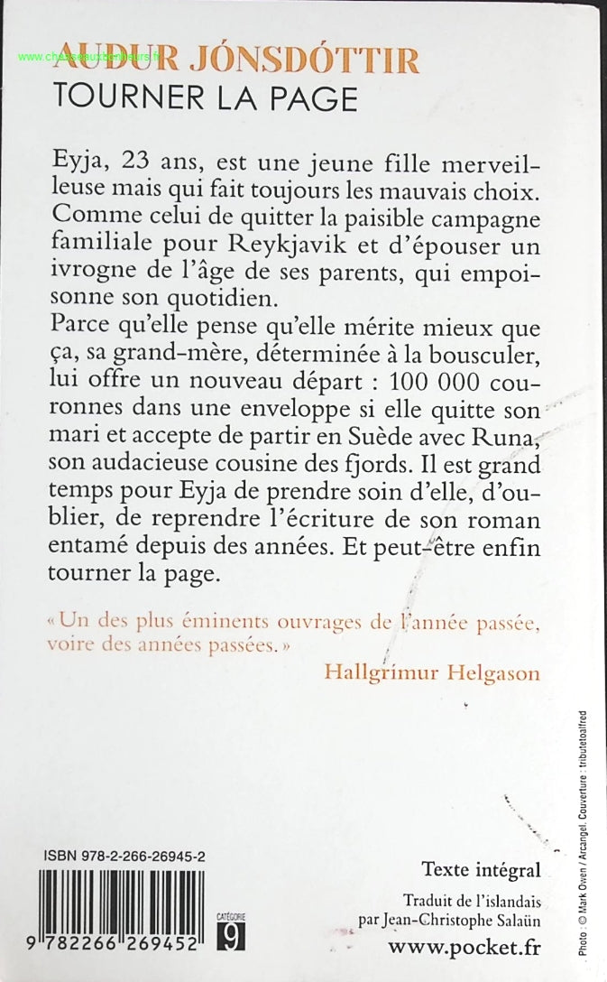 Tourner la page - Audur Jonsdottir - livre
