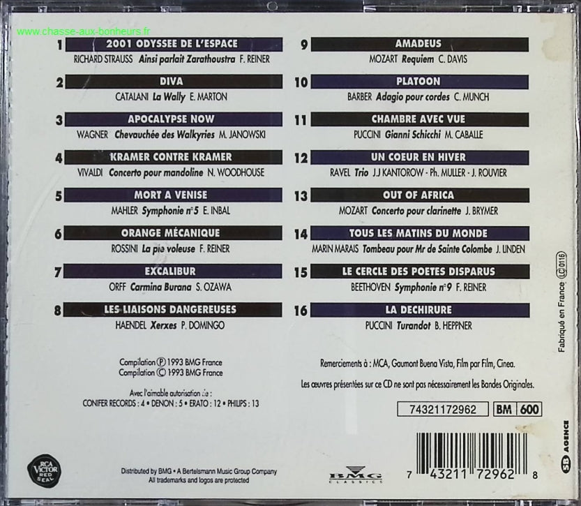 Ciné classique - Artistes divers - CD