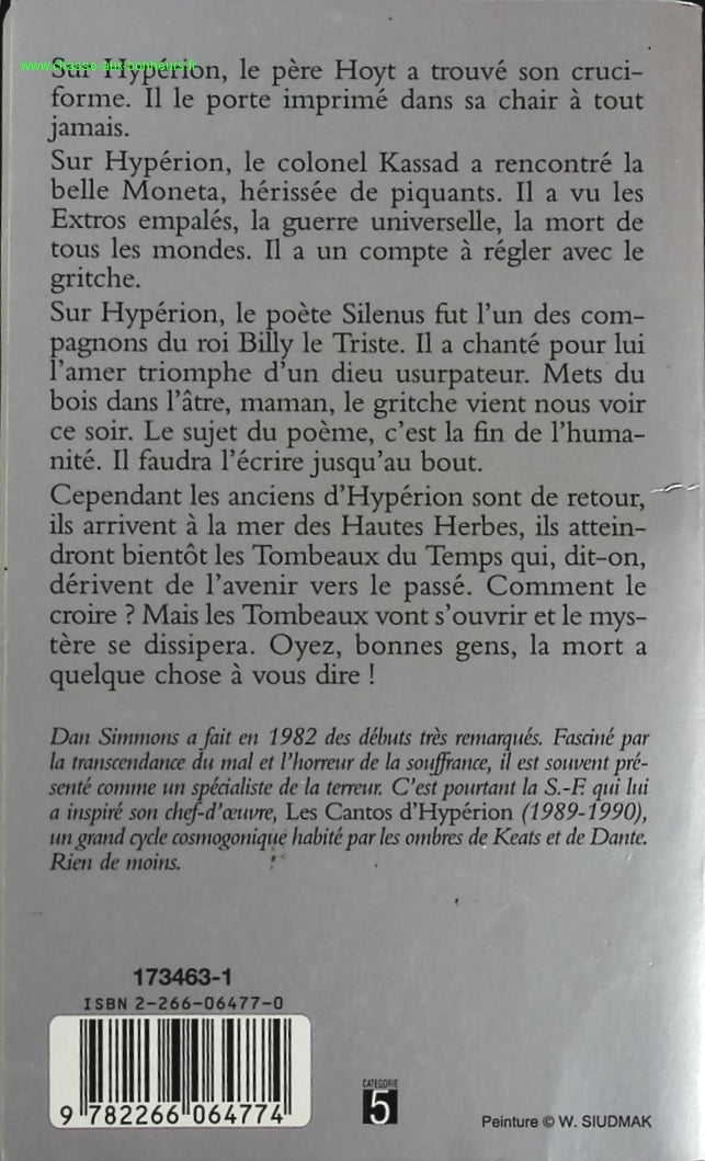 Les Cantos d'Hypérion, tome 2 - Hypérion 2 - Dan Simmons - livre