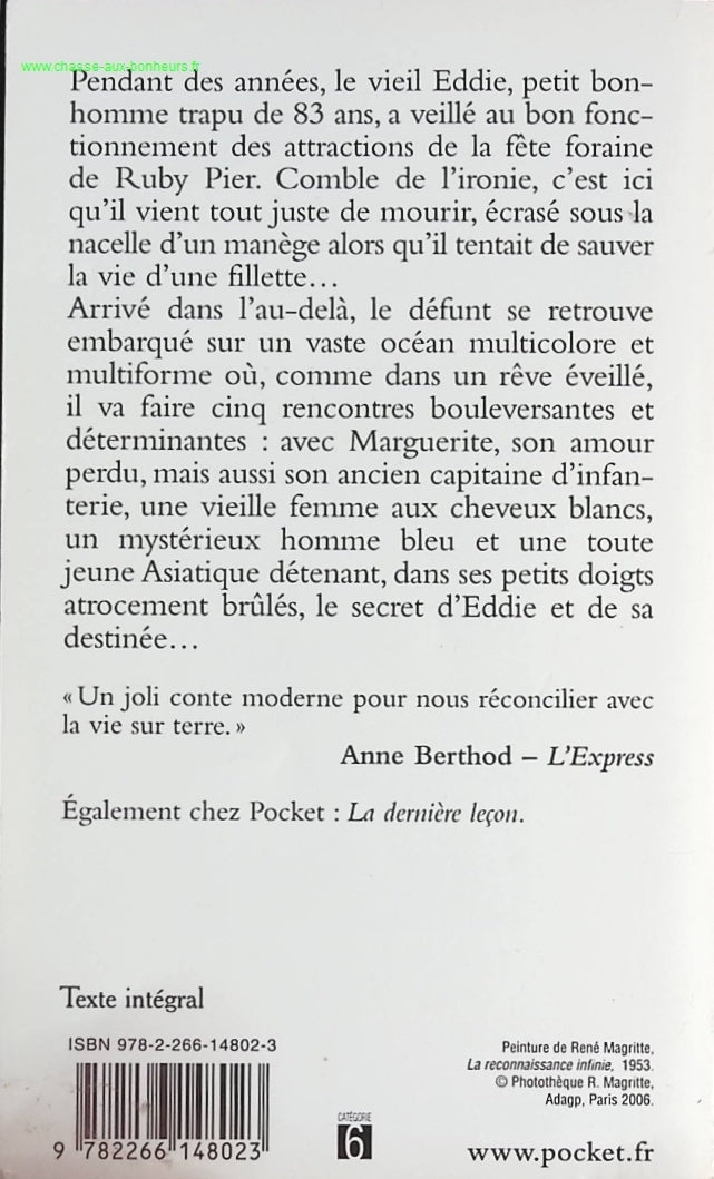 Les cinq personnes que j'ai rencontrées là-haut - Mitch Albom - livre