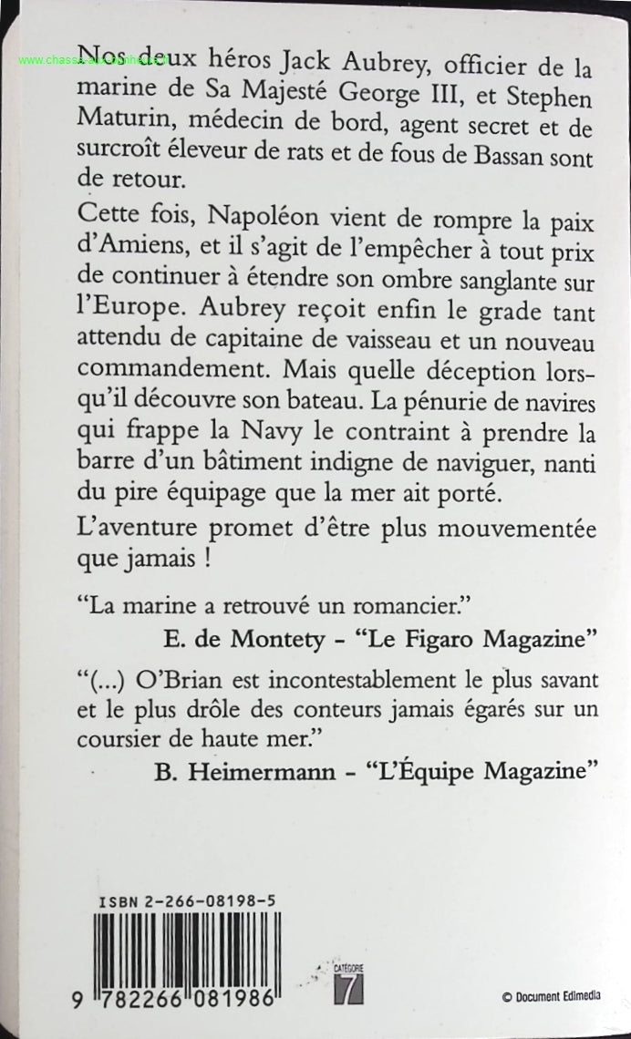 Capitaine de vaisseau - Patrick O'Brian - livre