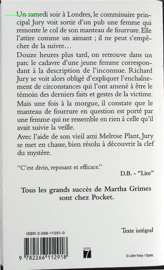 L'énigme Du Parc - Martha Grimes - livre