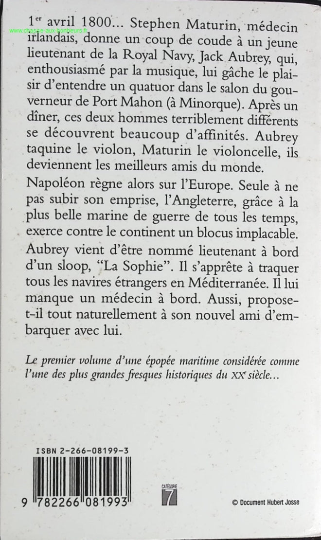 Maître à bord - Patrick O'Brian - livre