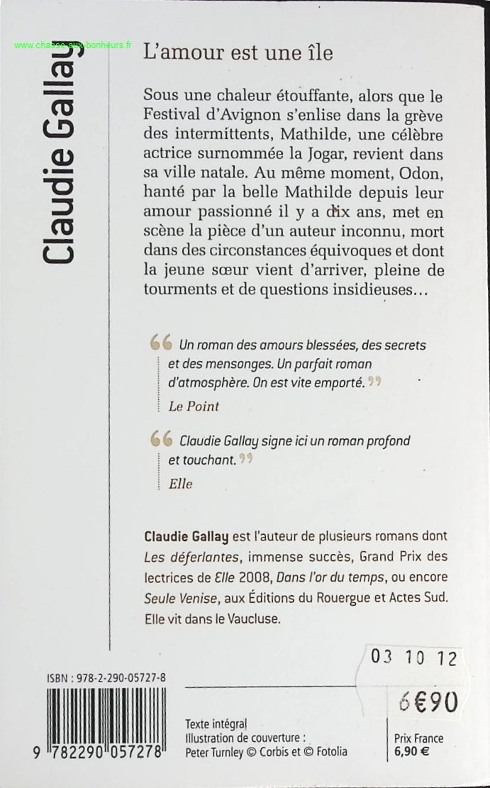 L'amour est une île - Claudie Gallay - livre
