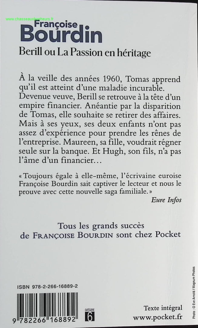 Berill ou la passion en héritage - Françoise Bourdin - livre