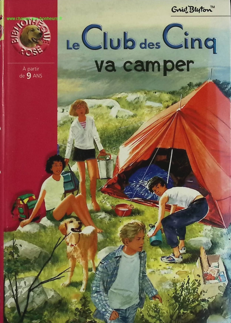 Le Club Des Cinq Va Camper Bibliothèque Rose - Enid Blyton - livre