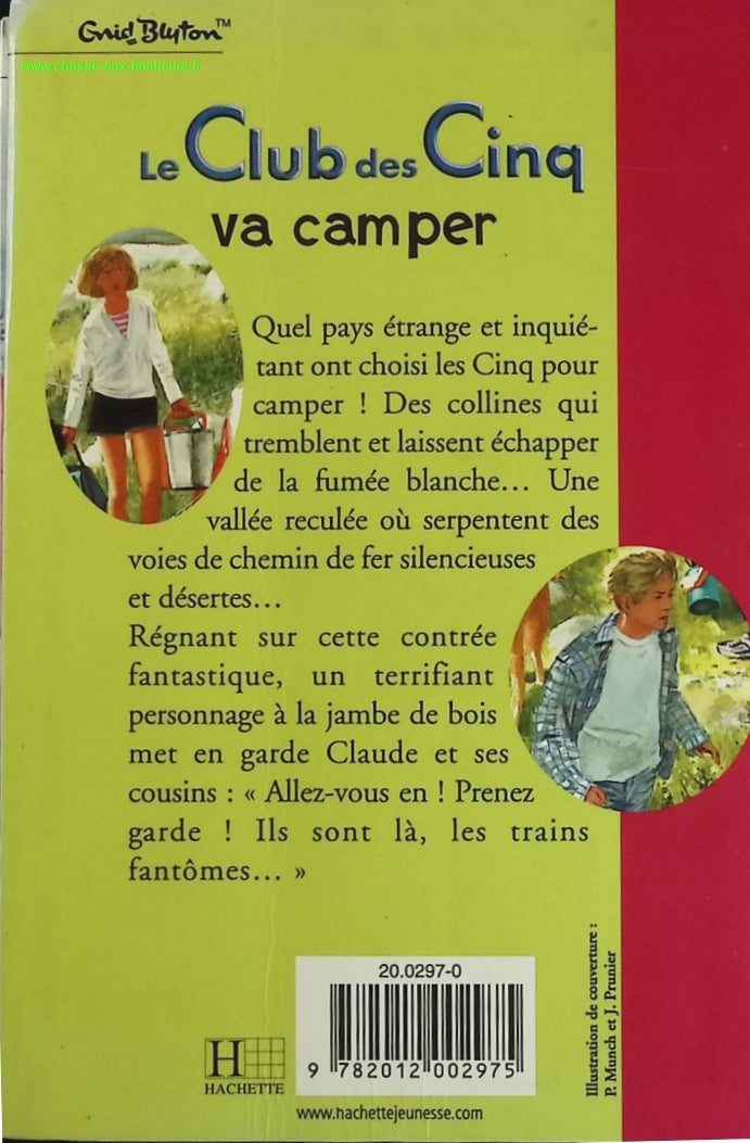 Le Club Des Cinq Va Camper Bibliothèque Rose - Enid Blyton - livre