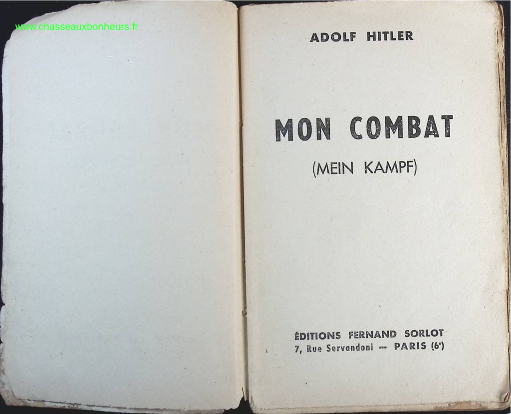 Mein Kampf - Adolf Hitler - livre