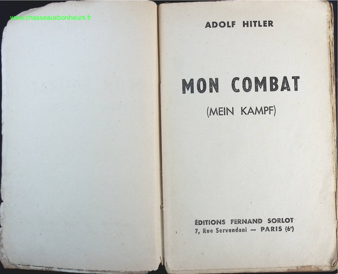 Mein Kampf - Adolf Hitler - livre