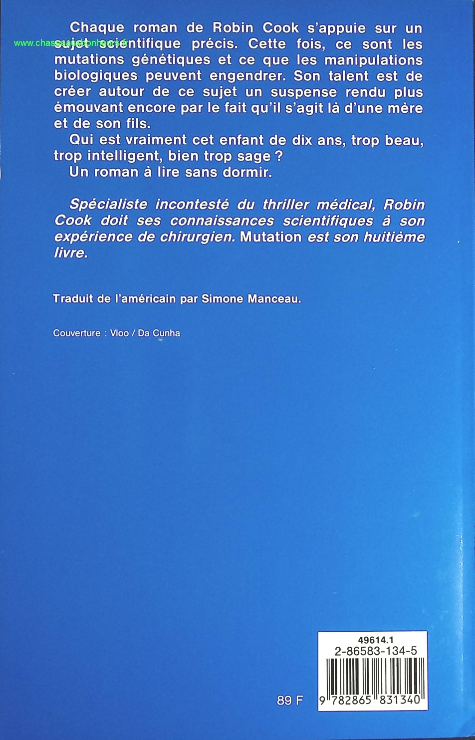 Mutation - Robin Cook - livre