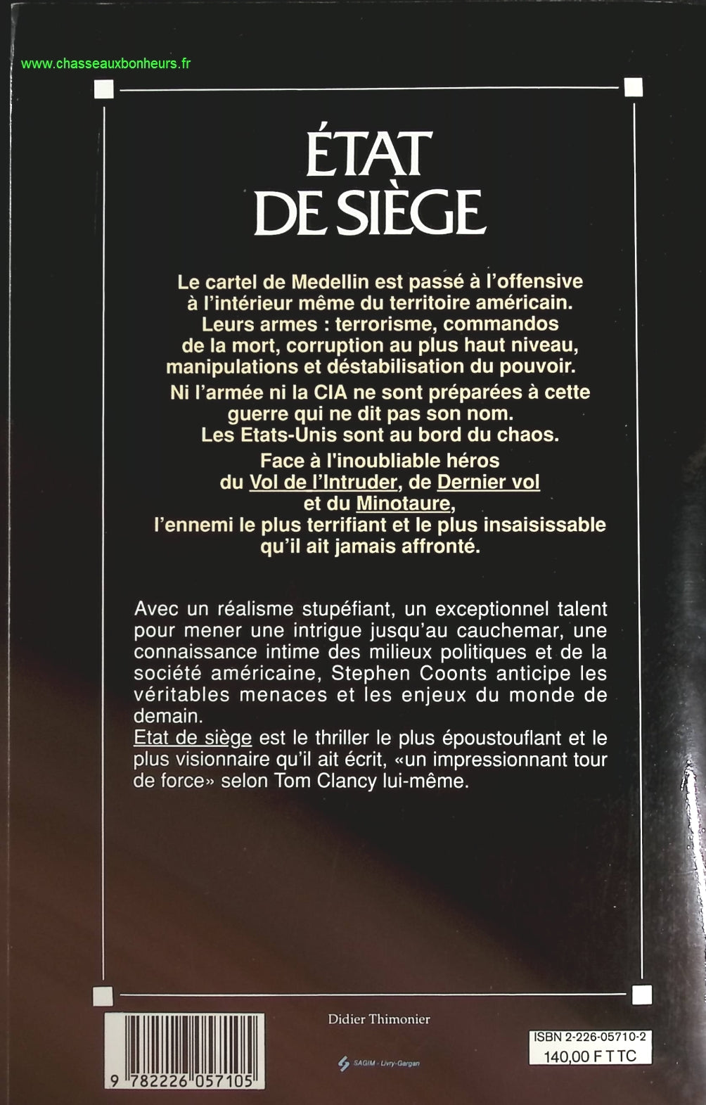 Etat de Siège - Stephen Coonts - livre