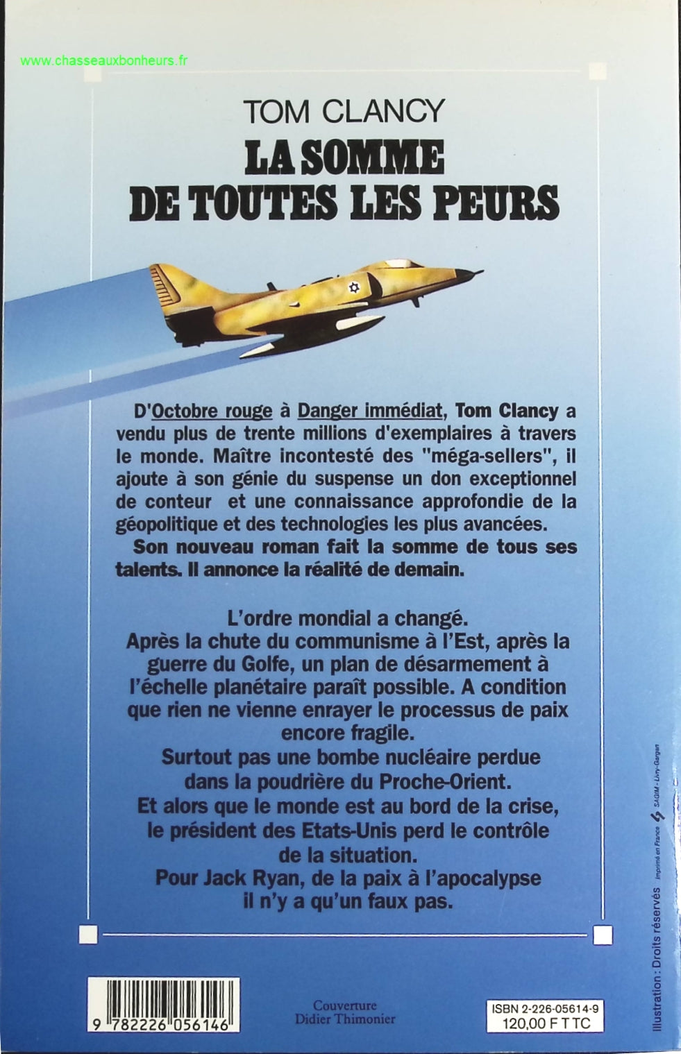 La somme de toutes les peurs, tome 1 - Tom Clancy - livre