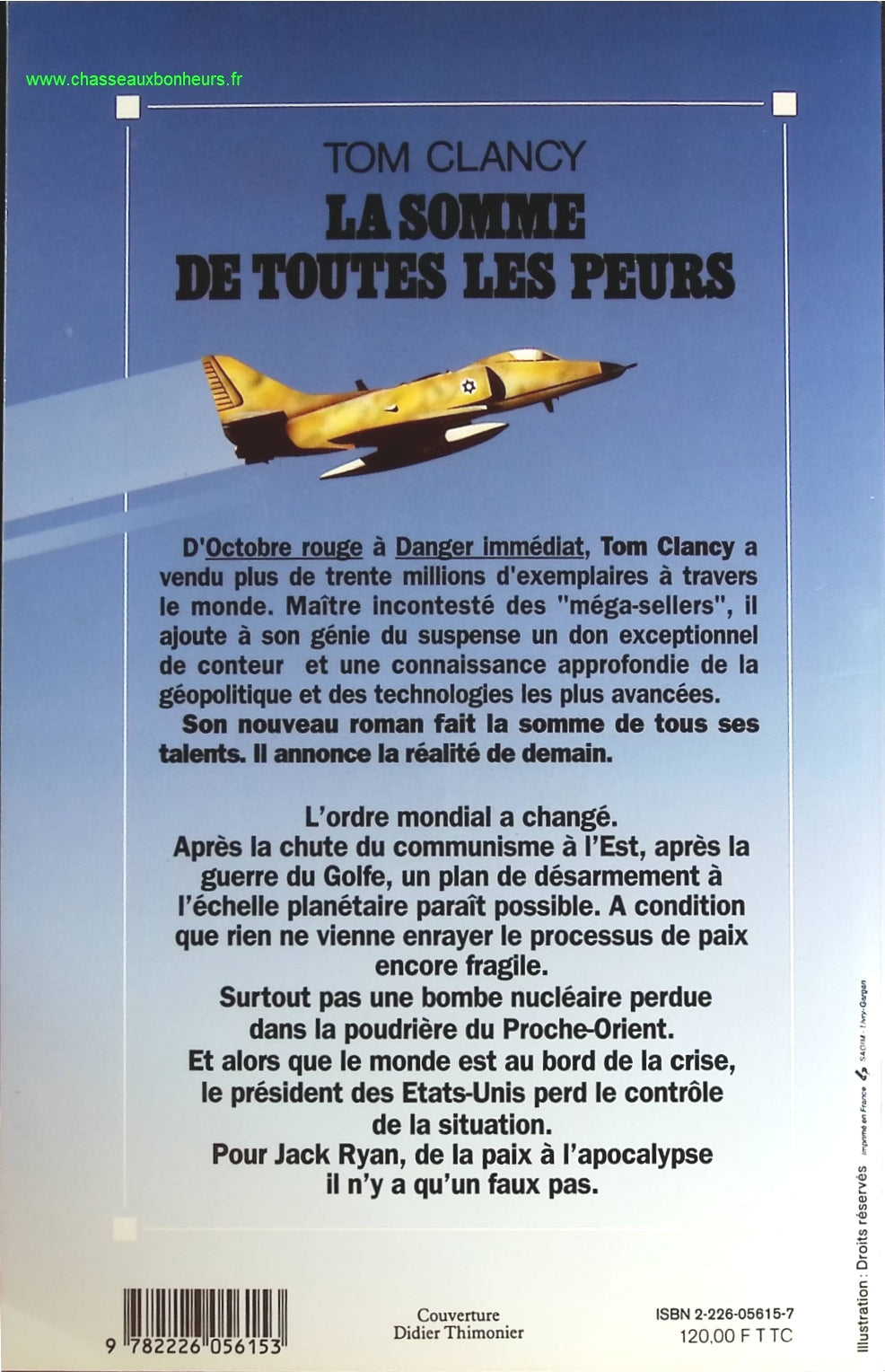 La somme de toutes les peurs, tome 2 - Tom Clancy - livre