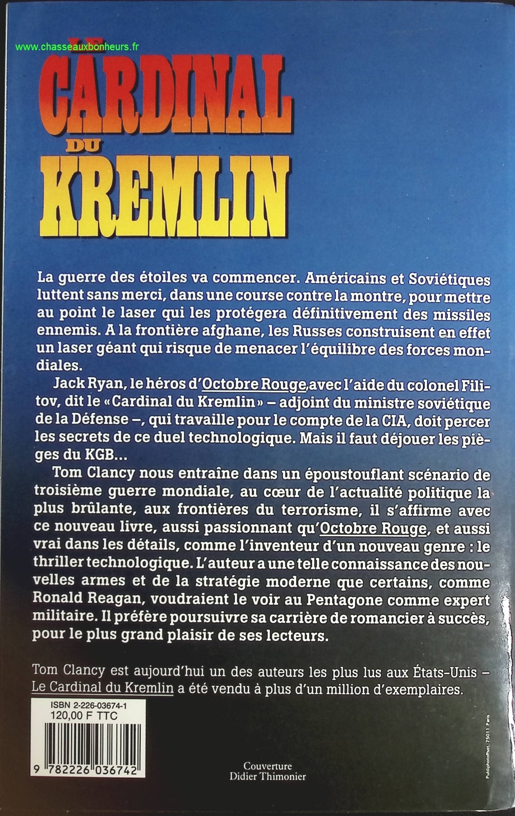 Le cardinal du Kremlin - Tom Clancy - livre